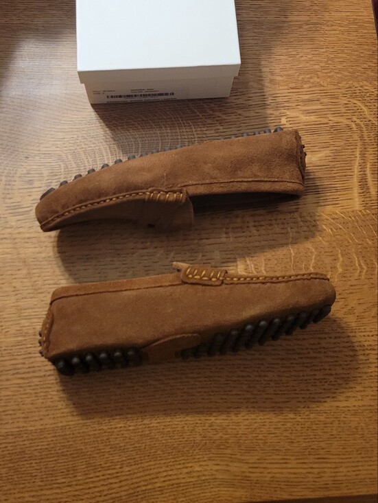 Quince Mens Essential Suede Driving Loafer - Whiskey brown main image 4